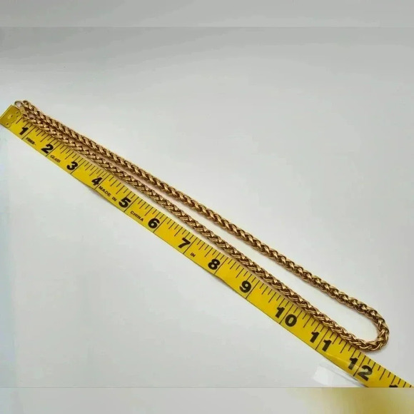 Necklace GOLD TONE Rope 12" 61 Grams - Picture 2 of 5